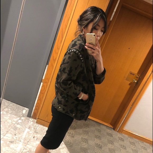 ZARA KNIT CAMO JACKET - Picture 2 of 3